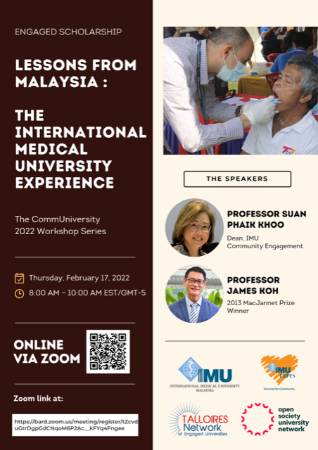 CommUniversity: Lessons from Malaysia&ndash;the International Medical University Experience