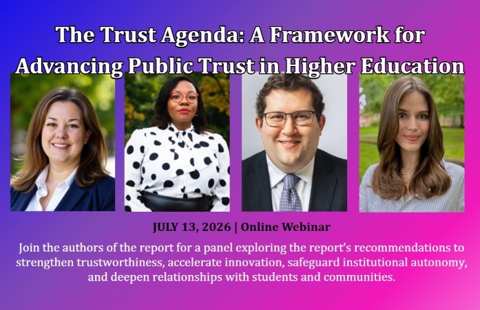 AlitLiberalArts Presents:&nbsp;The Trust Agenda: A Framework for Advancing Public Trust in Higher Education